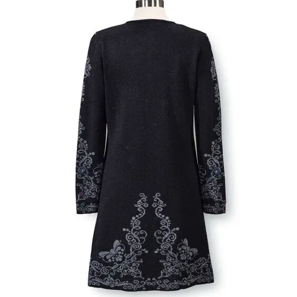 North Style Peruvian Alpaca Long Cardigan Size Large - Picture 2 of 13